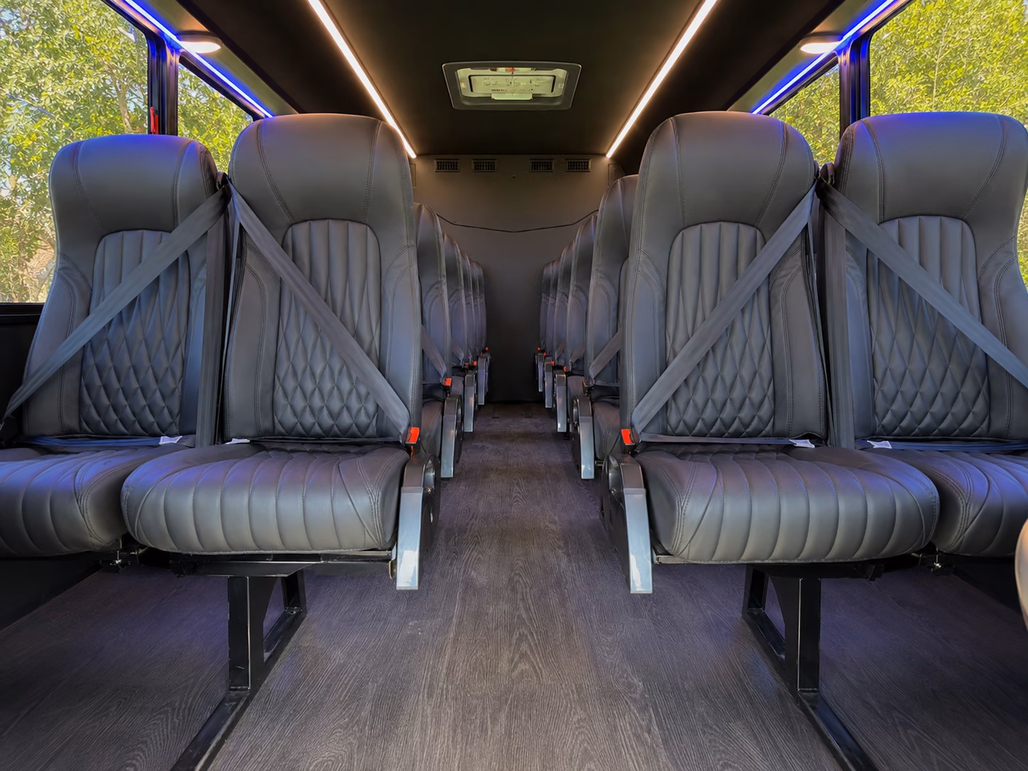 nashville 18 passenger minibus inside