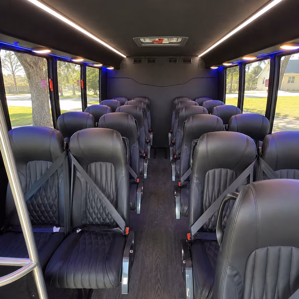 nashville 25 passenger minibus inside