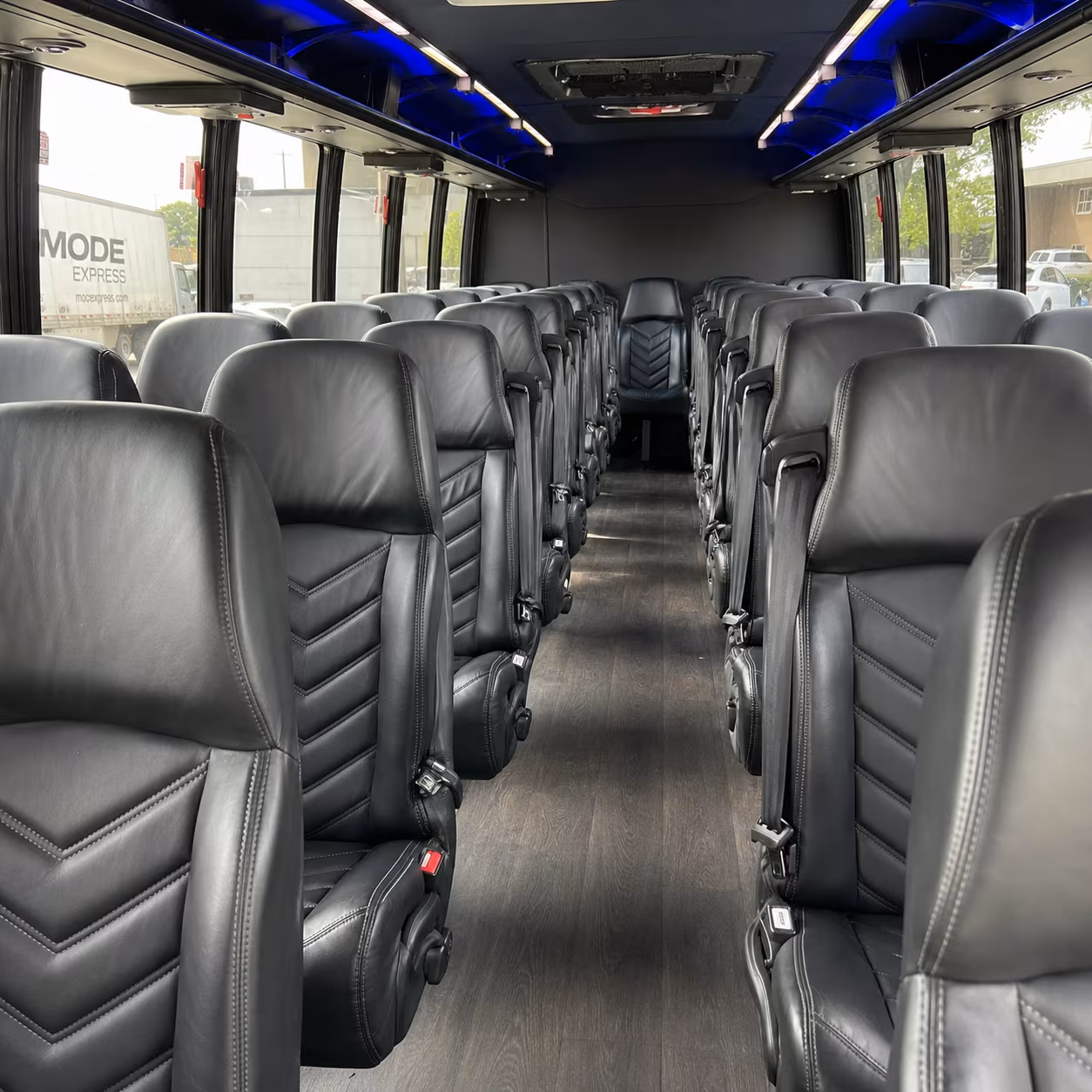 nashville 25 passenger minibus interior