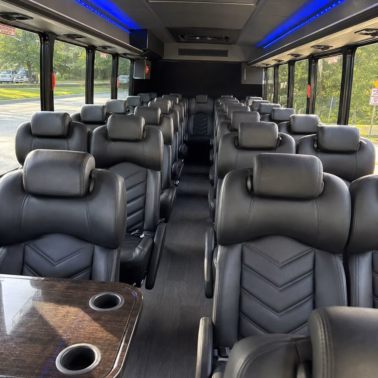 nashville 30 passenger minibus inside
