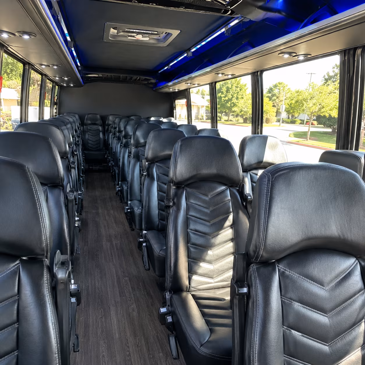 nashville 30 passenger minibus interior
