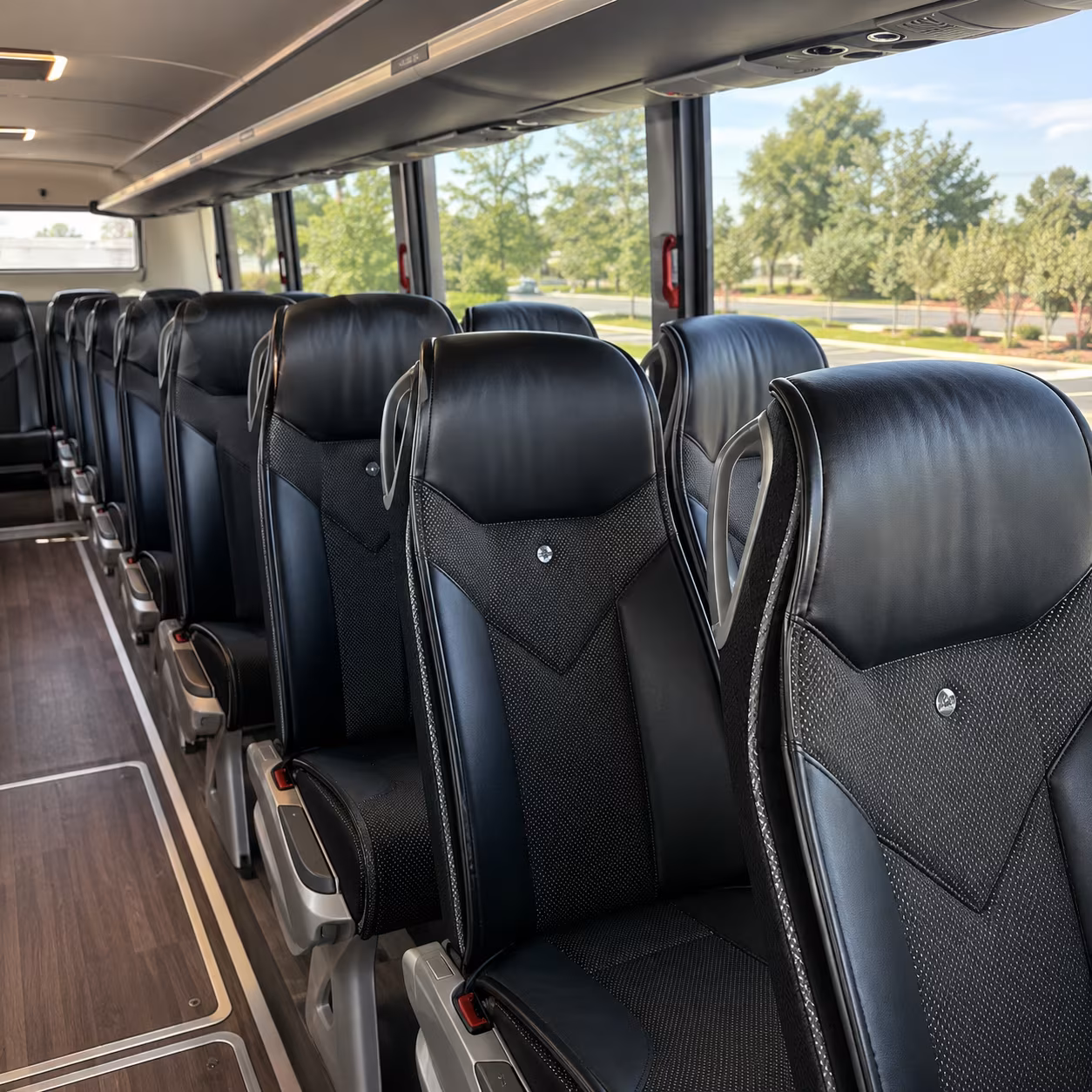 nashville 45 passenger charter bus interior