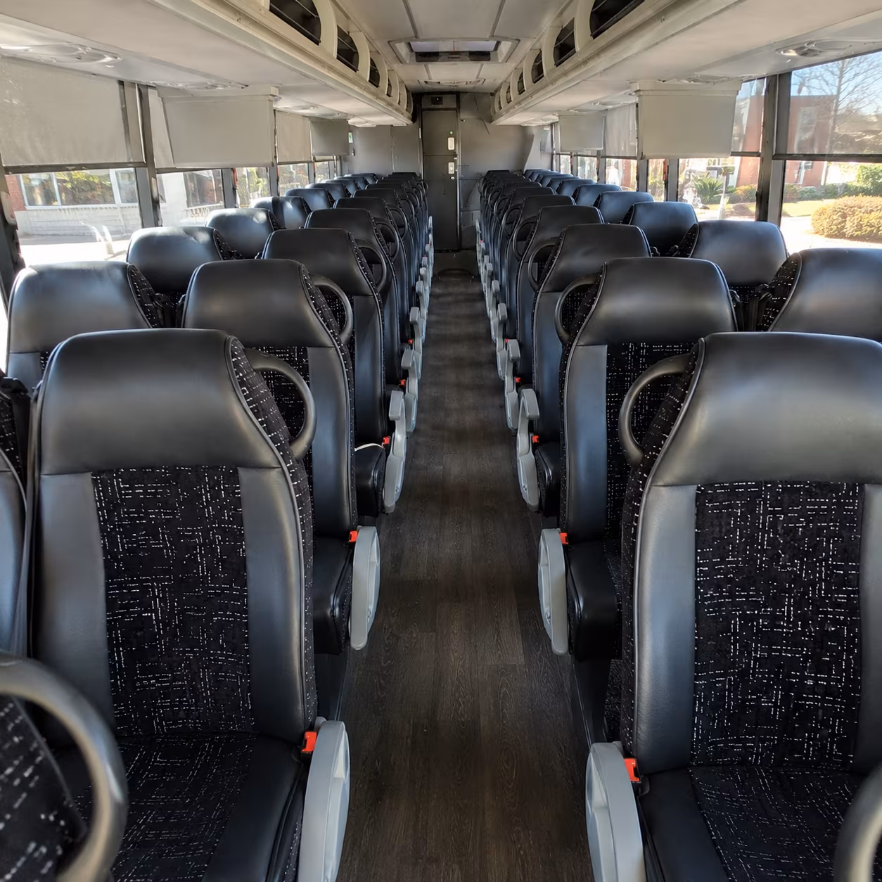 nashville 54 passenger charter bus inside