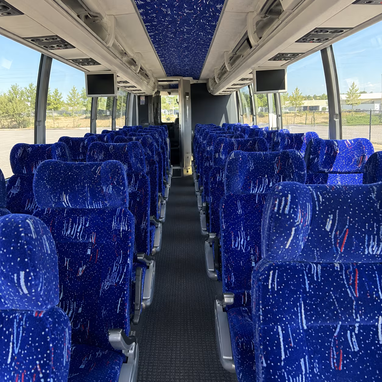 nashville 54 passenger charter bus interior